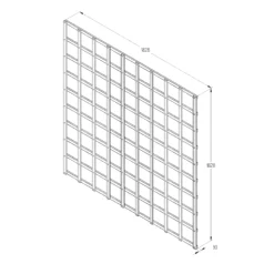 6ft Pine Trellis Panel, Pack Of 4 (W)183cm X (H)183cm -Flyymo Care Garden Shop 6ft pine trellis panel pack of 4 w 183cm x h 183cm5013053173374 18bq