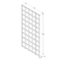 6ft Pine Trellis Panel, Pack Of 4 (W)91cm X (H)183cm -Flyymo Care Garden Shop 6ft pine trellis panel pack of 4 w 91cm x h 183cm5013053173312 18bq