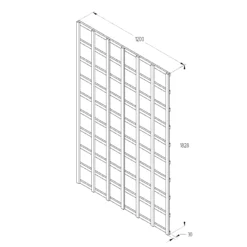 6ft Pine Trellis Panel, Pack Of 5 (W)120cm X (H)183cm -Flyymo Care Garden Shop 6ft pine trellis panel pack of 5 w 120cm x h 183cm5013053173350 18bq