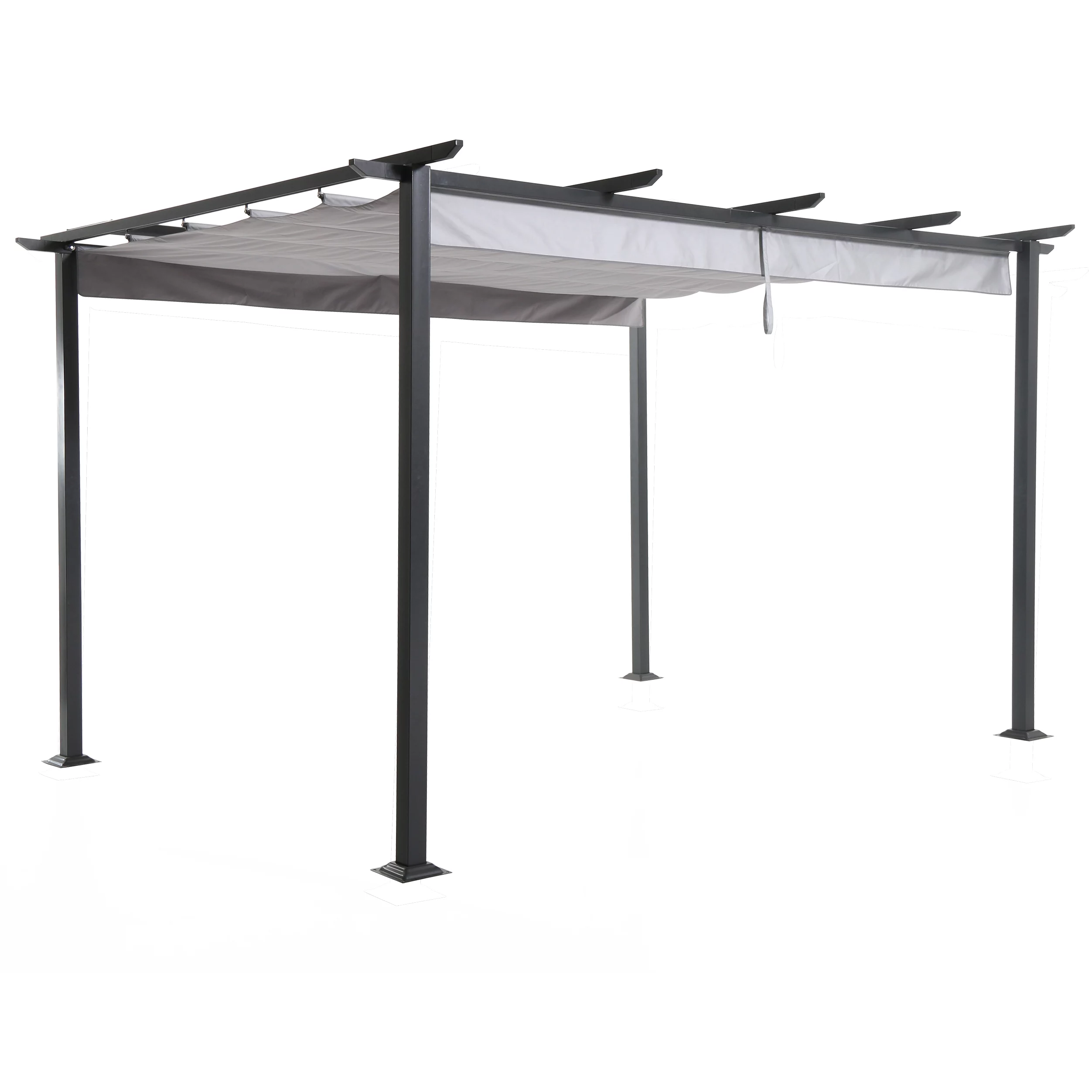 Blooma Moses Black Rectangular Gazebo, (W)4m (D)3m - Assembly Required 1 Blooma Moses Black Rectangular Gazebo, (W)4m (D)3m - Assembly Required