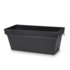 Blooma Nurgul Dark Grey Plastic Rectangular Planter