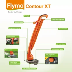 Flymo Contour XT 300W Corded Grass Trimmer -Flyymo Care Garden Shop flymo contour xt 300w corded grass trimmer7391736970686 03t bq