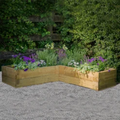 Forest Garden 1.3m X 1.3m Mixed Softwood Rectangular Raised Bed Kit 1.72m² -Flyymo Care Garden Shop forest garden 1 3m x 1 3m mixed softwood rectangular raised bed kit 1 72m 5013053193457 01i