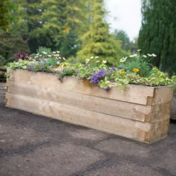 Forest Garden 1.8m X 0.45m Mixed Softwood Rectangular Raised Bed Kit 0.81m² -Flyymo Care Garden Shop forest garden 1 8m x 0 45m mixed softwood rectangular raised bed kit 0 81m 5013053193518 01i