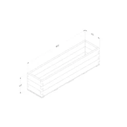 Forest Garden 1.8m X 0.45m Mixed Softwood Rectangular Raised Bed Kit 0.81m² -Flyymo Care Garden Shop forest garden 1 8m x 0 45m mixed softwood rectangular raised bed kit 0 81m 5013053193518 01t