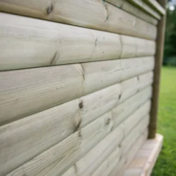 Forest Garden Furnished Cedar Roof Hexagonal Gazebo, (W)4900mm (D)4240mm (Green Cushion Included) -Flyymo Care Garden Shop forest garden furnished cedar roof hexagonal gazebo w 4900mm d 4240mm green cushion included 5013053172612 07i