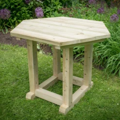 Forest Garden Furnished Hexagonal Gazebo, (W)3.3m (D)2.84m -Flyymo Care Garden Shop forest garden furnished hexagonal gazebo w 3 3m d 2 84m5013053172377 02i