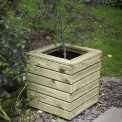 Forest Garden Linear Wooden Rectangular Planter -Flyymo Care Garden Shop forest garden linear wooden rectangular planter5013053160299 02i bq