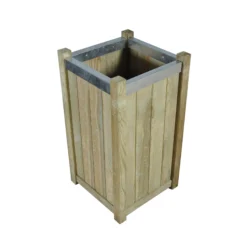 Forest Garden Slender Wooden Rectangular Planter, Pack Of 2
