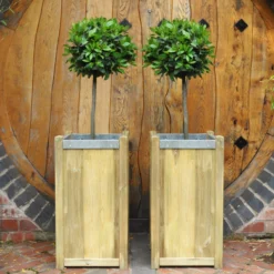 Forest Garden Slender Wooden Rectangular Planter, Pack Of 2 -Flyymo Care Garden Shop forest garden slender wooden rectangular planter pack of 25013053153888 06i bq