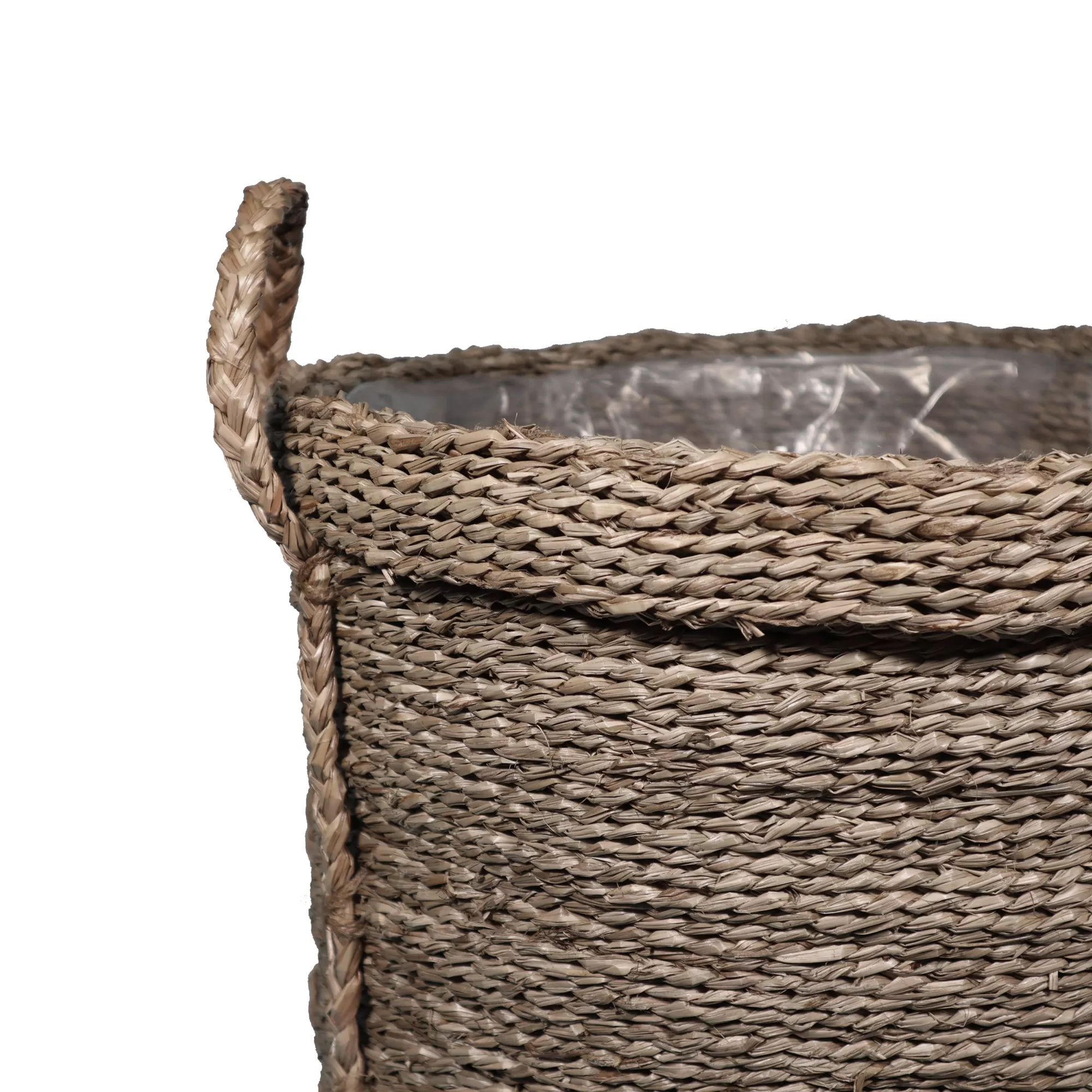 GoodHome Witoto Natural Seagrass Round Plant Pot (Dia)41cm 2 GoodHome Witoto Natural Seagrass Round Plant Pot (Dia)41cm - Image 2