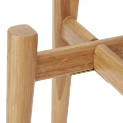 GoodHome Wood Pot Stand -Flyymo Care Garden Shop goodhome wood pot stand3663602442356 36c bq