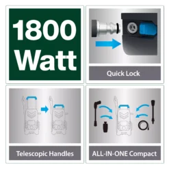 Mac Allister Corded Pressure Washer 1.8kW MPWP1800-3 -Flyymo Care Garden Shop mac allister corded pressure washer 1 8kw mpwp1800 35059340104058 01t