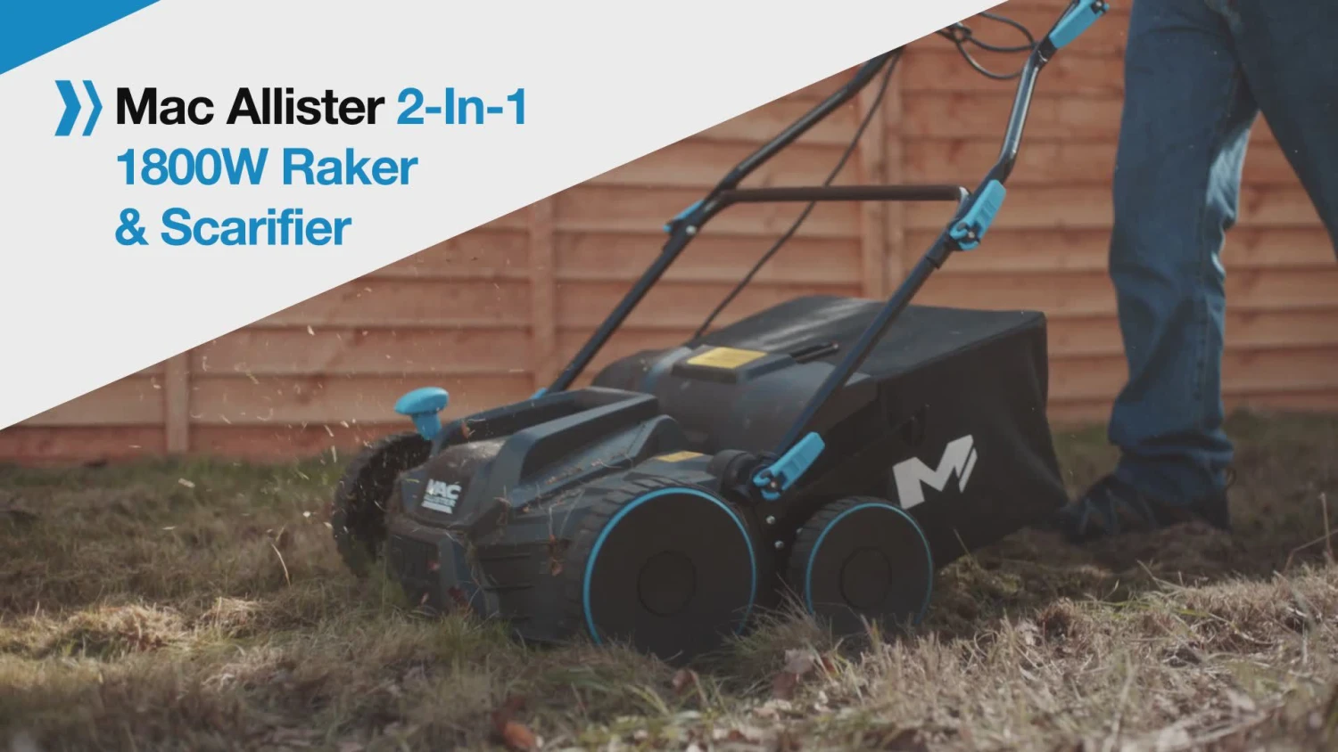 Mac Allister MSRP1800-3 930W 370mm Corded Raker & Scarifier - Image 2