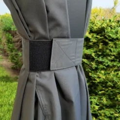 Palram - Canopia Dallas Grey Polyester (PES) Gazebo Curtain, Pack Of 4 (L)2120mm (W)5070mm -Flyymo Care Garden Shop palram canopia dallas grey polyester pes gazebo curtain pack of 4 l 2120mm w 5070mm7290108602715 04i