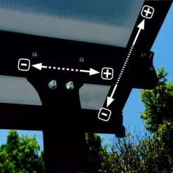 Palram - Canopia Feria Grey Non-retractable Awning, (L)6.06m (H)3.05m (W)3.85m -Flyymo Care Garden Shop palram canopia feria grey non retractable awning l 6 06m h 3 05m w 3 85m7290108134858 02i bq