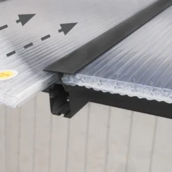 Palram - Canopia Olympia Grey Non-retractable Awning, (L)4.25m (H)3.05m (W)2.95m -Flyymo Care Garden Shop palram canopia olympia grey non retractable awning l 4 25m h 3 05m w 2 95m7290108133981 05i bq