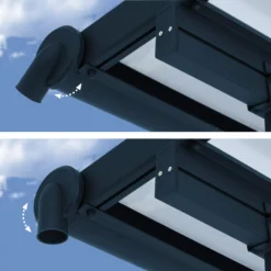 Palram - Canopia Sierra Grey Non-retractable Awning, (L)6.71m (H)3m (W)2.28m -Flyymo Care Garden Shop palram canopia sierra grey non retractable awning l 6 71m h 3m w 2 28m7290108138542 03i bq