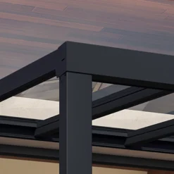 Palram - Canopia Stockholm Grey Non-retractable Awning, (L)3.7m (H)3.24m (W)3.41m -Flyymo Care Garden Shop palram canopia stockholm grey non retractable awning l 3 7m h 3 24m w 3 41m7290108602517 08i bq