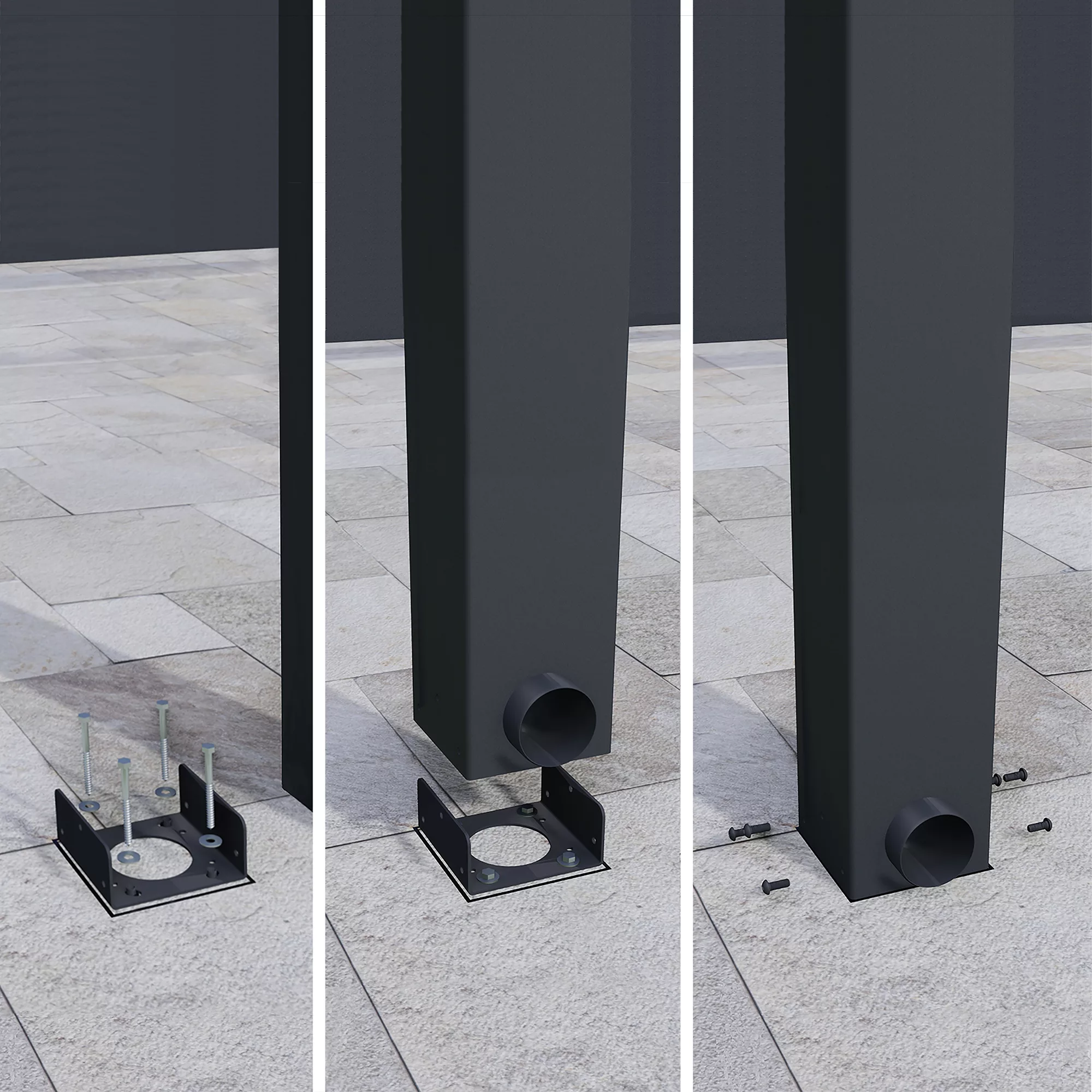 Palram - Canopia Stockholm Grey Non-retractable Awning, (L)5.88m (H)3.24m (W)3.41m 9 Palram - Canopia Stockholm Grey Non-retractable Awning, (L)5.88m (H)3.24m (W)3.41m - Image 9