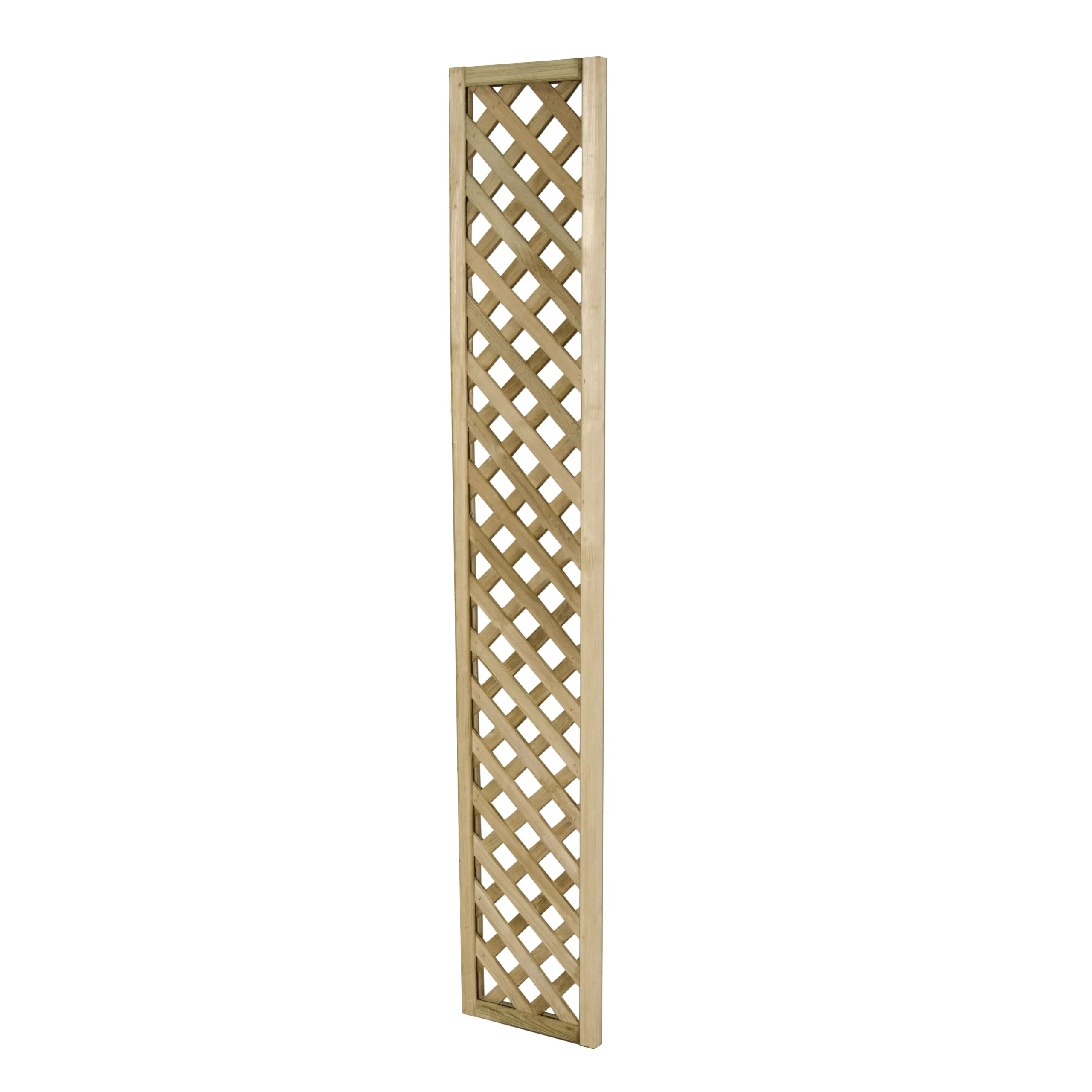 Pine Trellis Panel, Pack Of 4 (W)30cm X (H)180cm 2 Pine Trellis Panel, Pack Of 4 (W)30cm X (H)180cm - Image 2