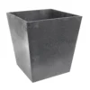 Primeur Sonata Pewter Plain Square Plant Pot (Dia)30cm