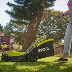 Ryobi ONE+ RLM18X33B50B Cordless 18V Rotary Lawnmower -Flyymo Care Garden Shop ryobi one rlm18x33b50b cordless 18v rotary lawnmower4892210185860 04i bq