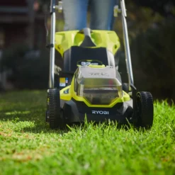 Ryobi ONE+ RLM18X33B50B Cordless 18V Rotary Lawnmower -Flyymo Care Garden Shop ryobi one rlm18x33b50b cordless 18v rotary lawnmower4892210185860 05i bq