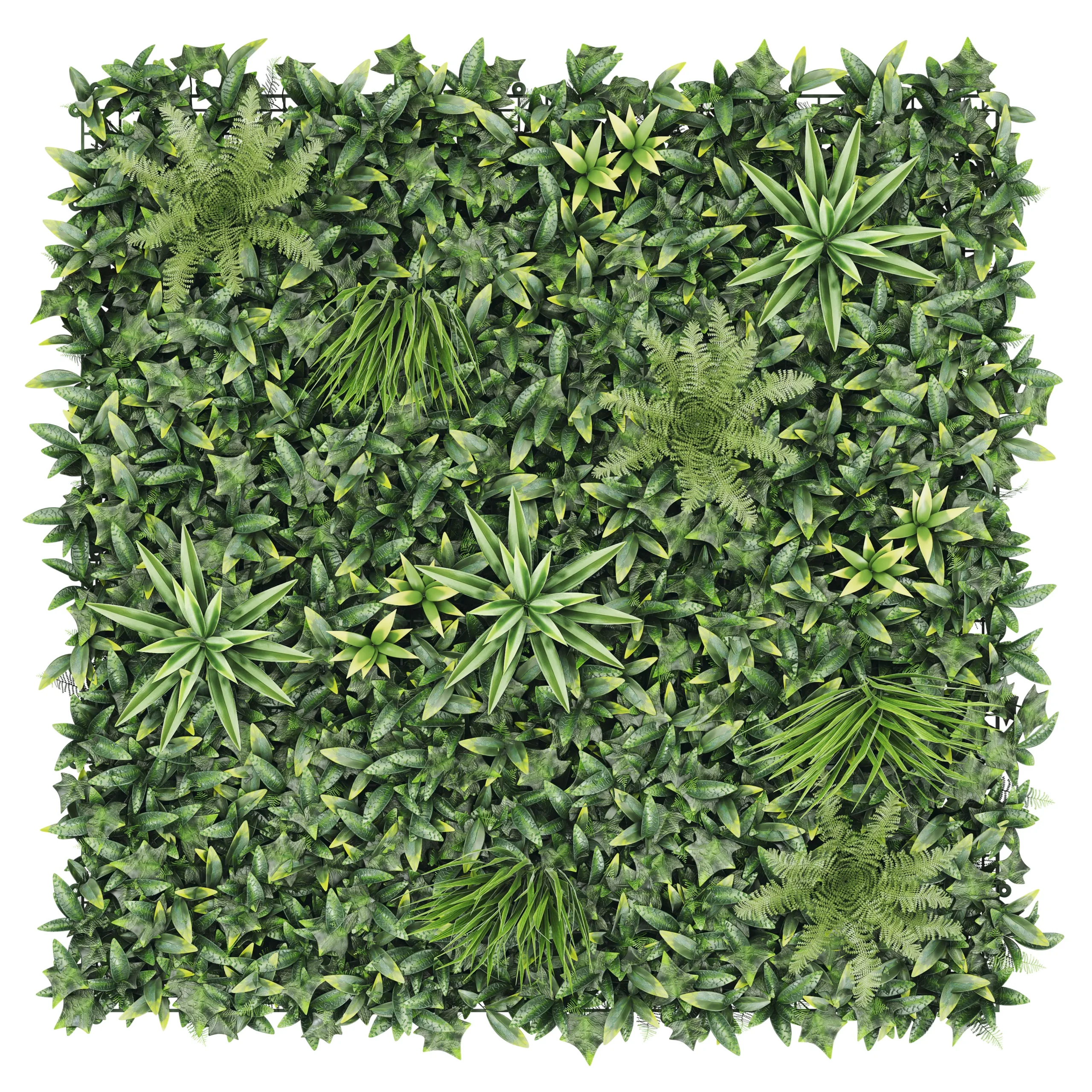 Vertical Square Artificial Plant Wall, (H)1m (W)1m 1 Vertical Square Artificial Plant Wall, (H)1m (W)1m