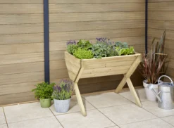 Verve 930mmx690mm Wood Rectangular Raised Bed Kit 0.64m² -Flyymo Care Garden Shop verve 930mmx690mm wood rectangular raised bed kit 0 64m 5059340329628 03i