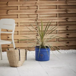 Verve Barcău Blue Ceramic Round Plant Pot (Dia)30cm 5 Verve Barcău Blue Ceramic Round Plant Pot (Dia)30cm -Flyymo Care Garden Shop verve barcau blue ceramic round plant pot dia 30cm5059340327730 01i