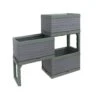 Verve Grey Rectangular Planter, Set