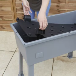 Verve Grey Rectangular Planter -Flyymo Care Garden Shop verve grey rectangular planter5059340328911 08i