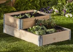 Verve Small Pine & Steel Rectangular Raised Bed Kit 0.48m² -Flyymo Care Garden Shop verve small pine steel rectangular raised bed kit 0 48m 3663602760214 04bq