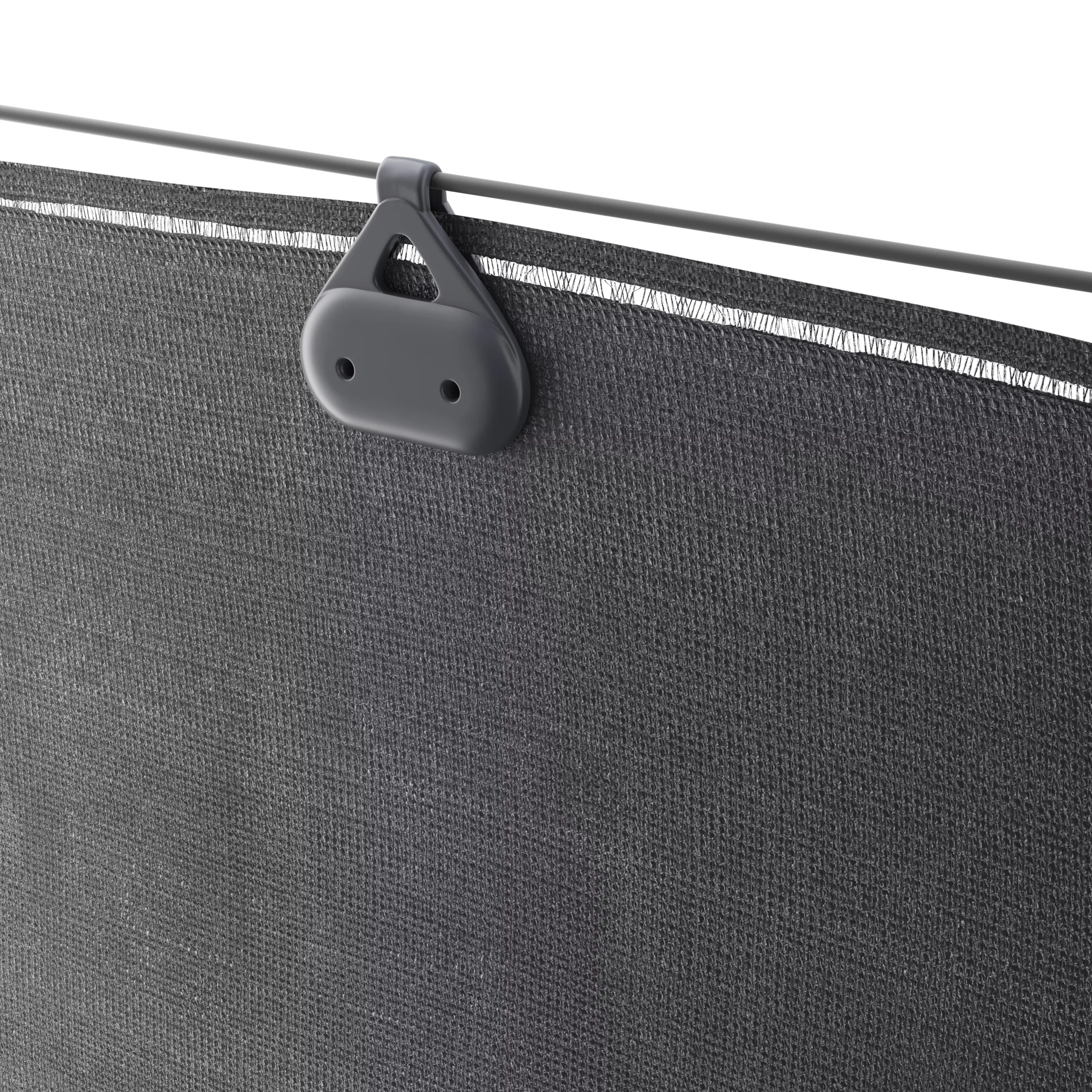 Woven Breeze Grey High-density Polyethylene (HDPE) & Woven Fibre Garden Screen (H)1m (W)3m 4 Woven Breeze Grey High-density Polyethylene (HDPE) & Woven Fibre Garden Screen (H)1m (W)3m - Image 4